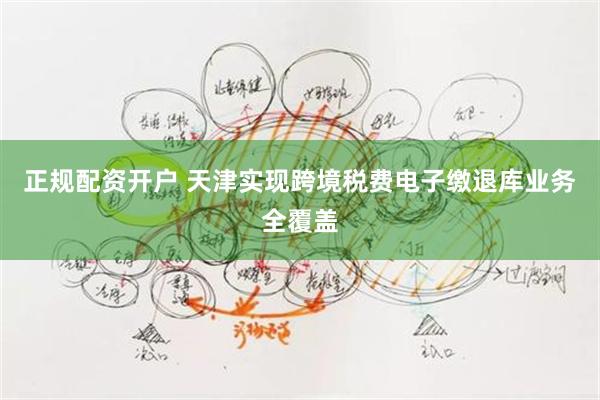 正规配资开户 天津实现跨境税费电子缴退库业务全覆盖