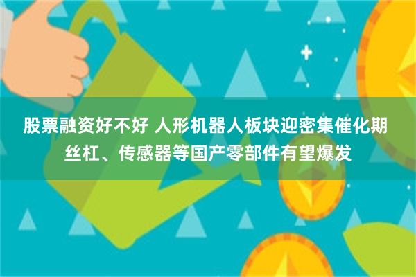 股票融资好不好 人形机器人板块迎密集催化期 丝杠、传感器等国产零部件有望爆发