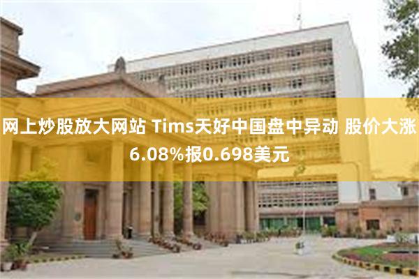 网上炒股放大网站 Tims天好中国盘中异动 股价大涨6.08%报0.698美元