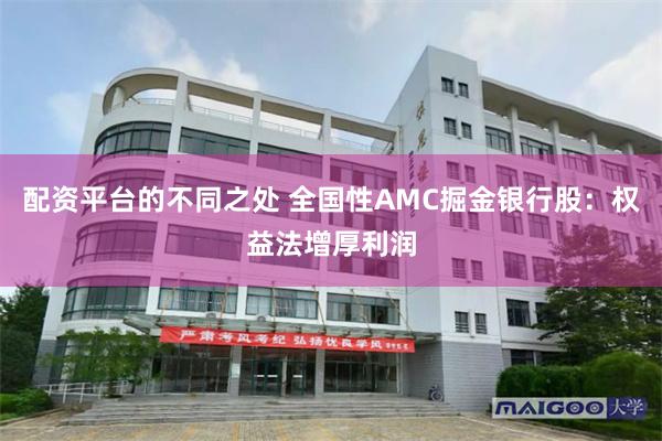 配资平台的不同之处 全国性AMC掘金银行股：权益法增厚利润